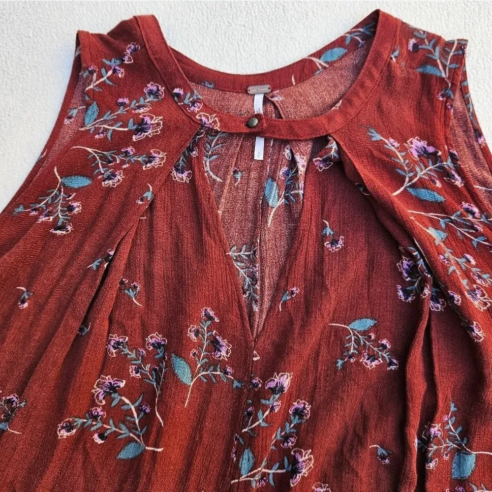 Free People Swing Tree Tunic Tank Top Size Small